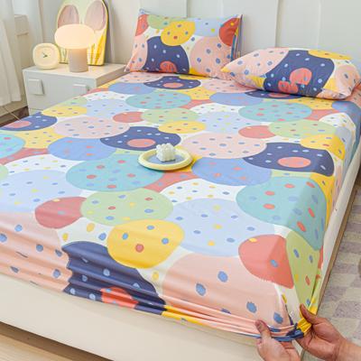 100% Cotton Fitted Sheet Soft Bed Cover Skin-friendly Bedsheets Home Mattress Cover Elastic Bed Linen Lençol (No Pillowcase)