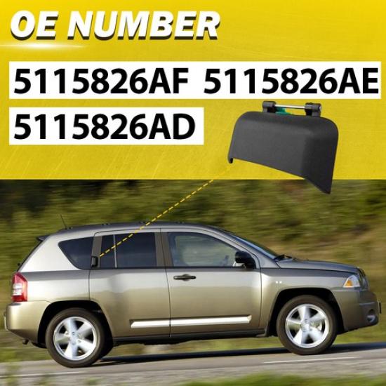 For Jeep 2011-2016 Compass Right Outer Latitude Side Rear Door Black Handle