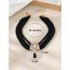 French Retro Pearl Necklace - Four-row, Multi-layered Court Style Choker - Statement Necklace for Women