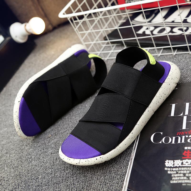 

Чоловічі/жіночі босоніжки великого розміру для відпочинку зручні тапочки на м’якій підошві лофери на платформі Взуття 36-44 44 фіолетовий