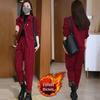 Petite Women's Stylish Autumn/Winter Two-Piece Plus Size Outfit