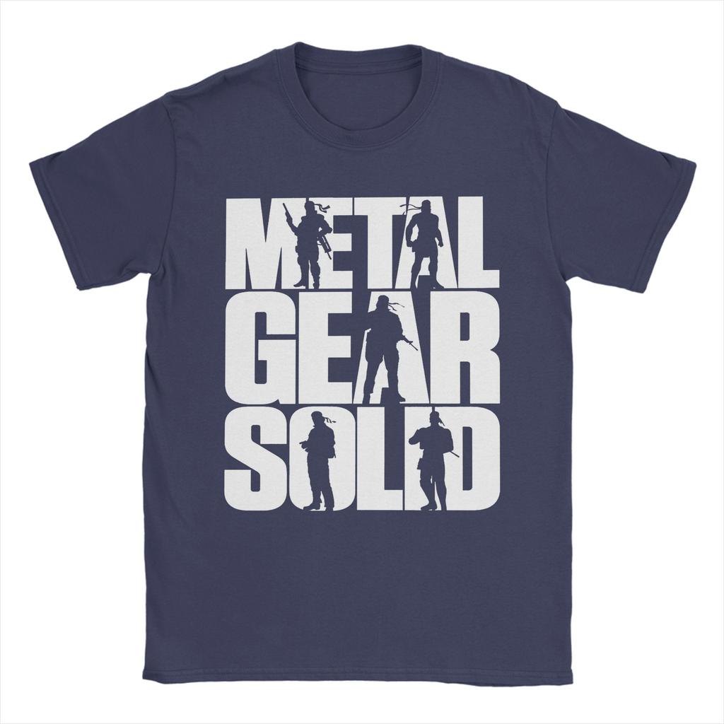 Mens Metal Gear Solid Game T Shirts  100 Cotton Tops Funny Short Sleeve O Neck Tees Birthday Present TShirts