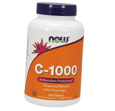 ויטמין C עם ורד הבר, C-1000 RH SR, 250 טבליות (36128140)