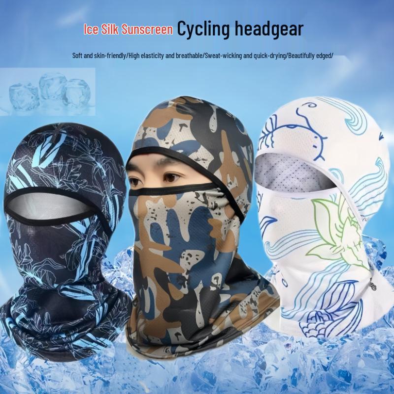 Unisex UV Protection Ice Silk Face Mask for Cycling and Fishing