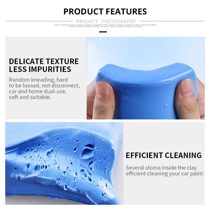 Auto-Reinigungsknete, Auto-Detailing-Reiniger, Auto-Magie-Knete, fein, mittel, King-Grade, schwer, 100 g für Autowaschschlamm