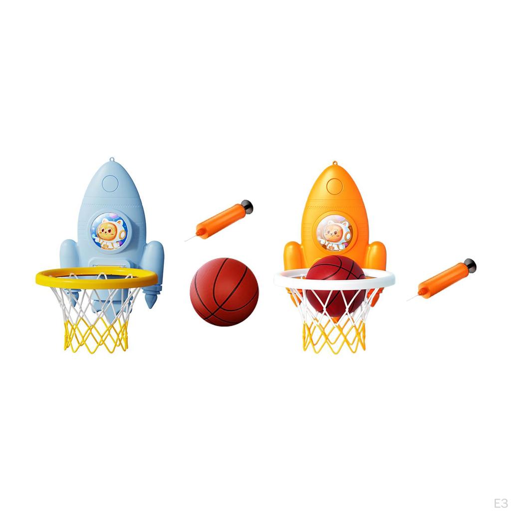 Foldable Basketball Hoop Door and Wall Toddler Set for Boys