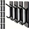 10pcs Easy-Install Adhesive Coat Hooks - Holds Up To 15 Lbs, Perfect for Shower, Bathroom & Kitchen Walls, Glass Doors, Mirrors & Tiles
