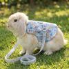 Breathable Guinea Pigs Vest Adjustable Rabbit Leash Set Practical Walking Harness  Training