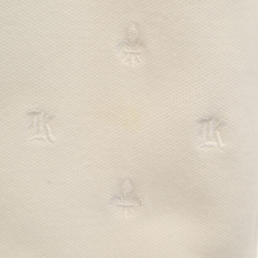 Karl Kani Short sleeve Polo shirt XL White Kanoko fabric Men's Used