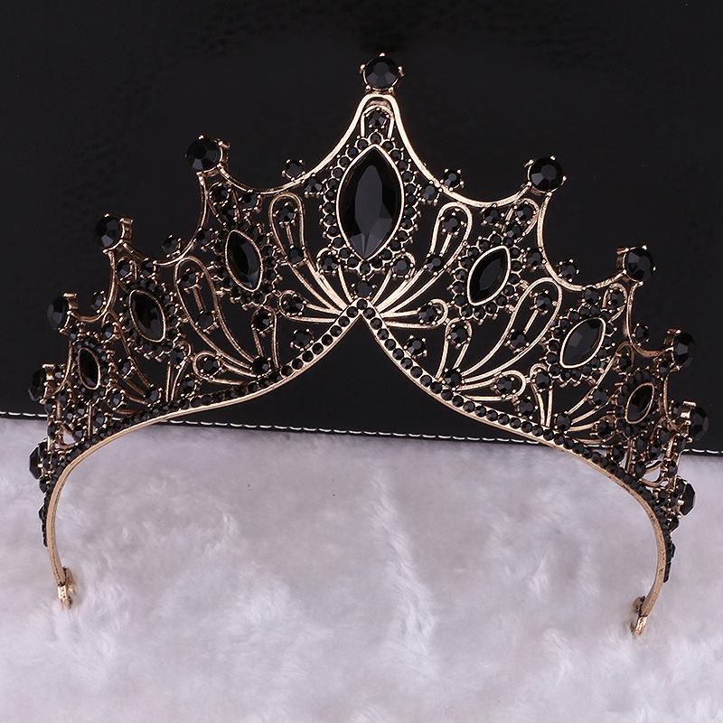 Bridal Crown Tiara Princess Birthday Rhinestone Crown Atmospheric Wedding Dress Accessories