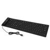 109 Keys Foldable Silicone Keyboard Quiet Waterproof Dustproof USB Wired Flexible Keyboard for Desktop Laptop