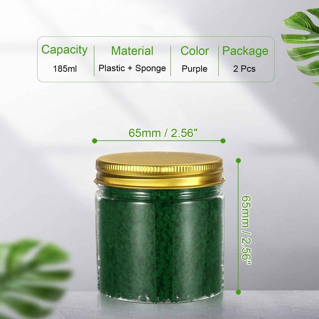 CoCud Model Flower Glasses, 185ml Capacity, Fake Miniature Flower Glasses, Tree Sponge, Dark Green - (Uses: DIY Dollhouse, Fairy Garden, Model