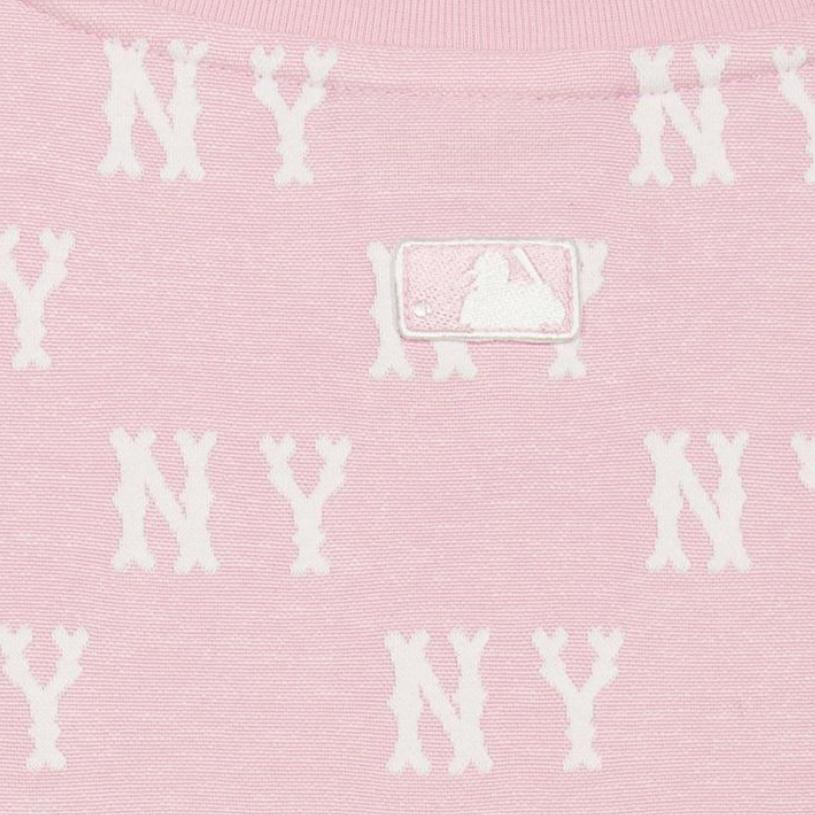 New MLB New York Yankees T Shirt Women's Pink 3FTSM0153-50PKM