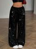 Frühjahr/Sommer 2026 High-Waist Pailletten Hose Locker Fließend - Damenmode Kollektion