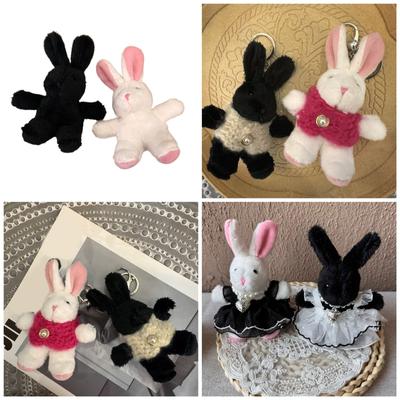 Κινούμενο Βελούδινο Κουνέλι Γούρι Κλειδοθήκες Γλυκό Χαριτωμένο Κρεμαστό Κλειδοθήκη Αυτοκινήτου Διακόσμηση Σακιδίου Μοντέρνα Κοσμήματα για Γυναίκες Κορίτσια