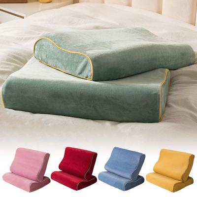 1PC Kissenbezug Hautfreundlicher Kissenbezug Memory-Nackenkissen Milchsamt Bequemer Kissenbezug Weiches Kissentuch Warmes Schlafen