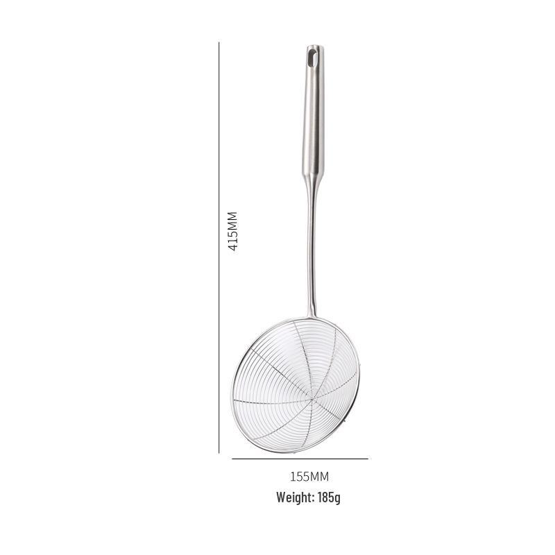 Passoire à nouilles en acier inoxydable épais avec poignée anti-brûlure