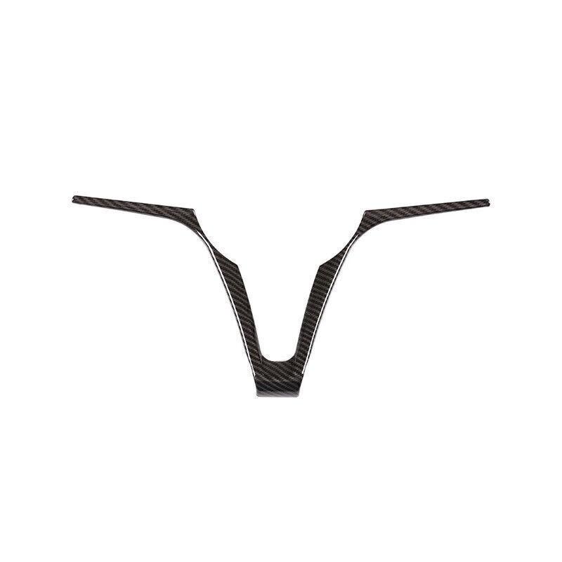 Carbon Fiber Grain Steering Wheel Cover Trim Fit For Alfa Romeo Giulia 2017-2023