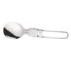 3Pcs 304 Stainless Steel Folding Spork Ergonomic Handle Flatware Kitchen Silverware Picnic