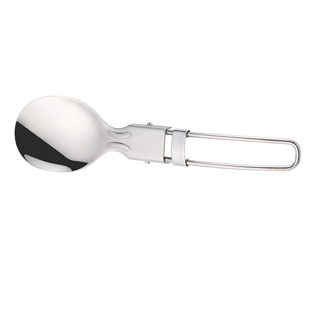 3Pcs 304 Stainless Steel Folding Spork Ergonomic Handle Flatware Kitchen Silverware Picnic