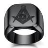 316L Stainless Steel Masonic Ring for Men, Master Masonic Signet Ring, Free Mason Ring Jewelry