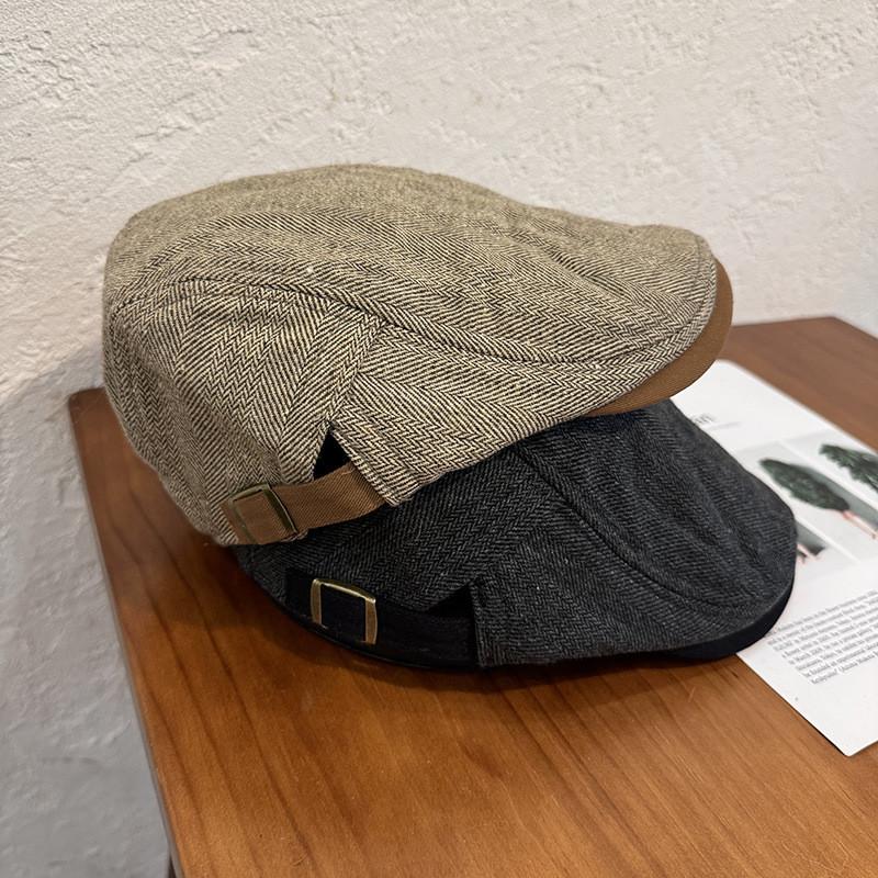 Beret Stripes Fashion Hat With Windproof Breathable Design For Gifts Winter