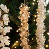 Christmas Tree Pendants Glitter Transparent Acrylic Beads Drop Pendant Petal Beading Ornaments Home Xmas Party DIY Decoration