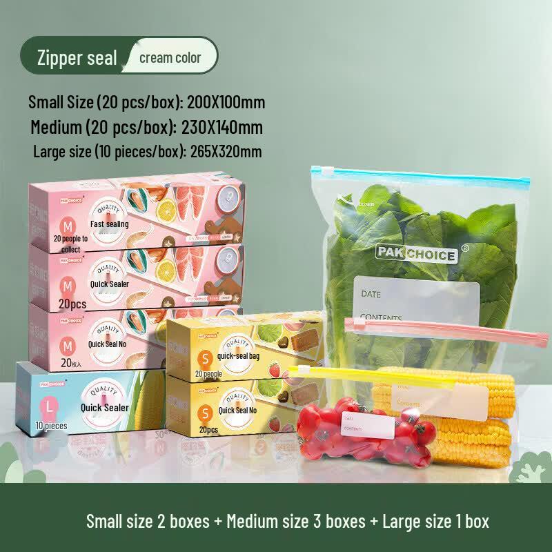Qiwai Thickened Zipper Food Preservation Bags