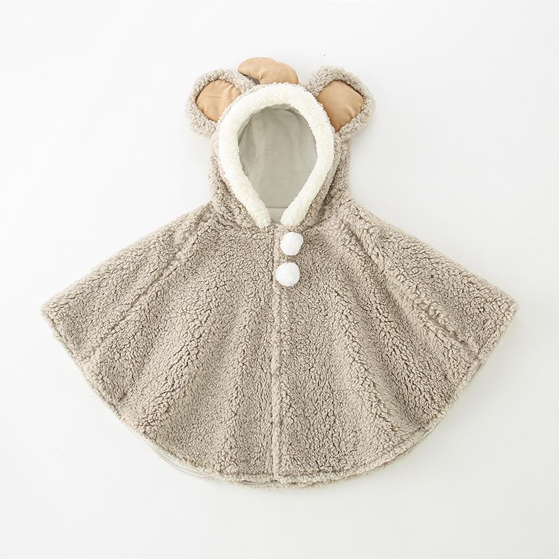 "Cartoon Baby Cape Cloak: Cute Spring, Autumn, Winter Shawl for Boys & Girls"
