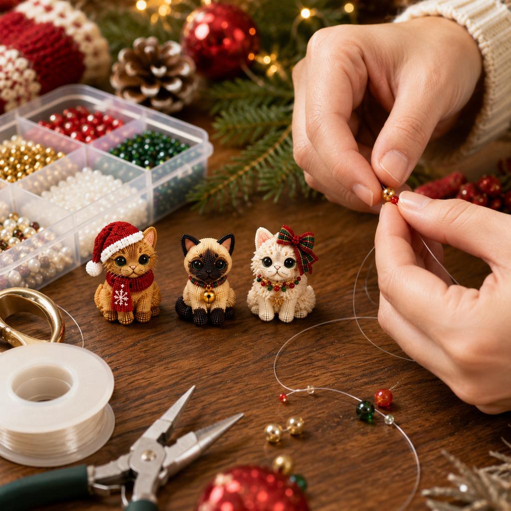 3D Animal Beading Set - DIY Kit with Beads for Jewelry Making, Bracelet and Necklace Crafting