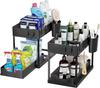 TEMU Shein H-Shaped Multifunctional Kitchen Sink Storage Rack with Pull-Out Design.