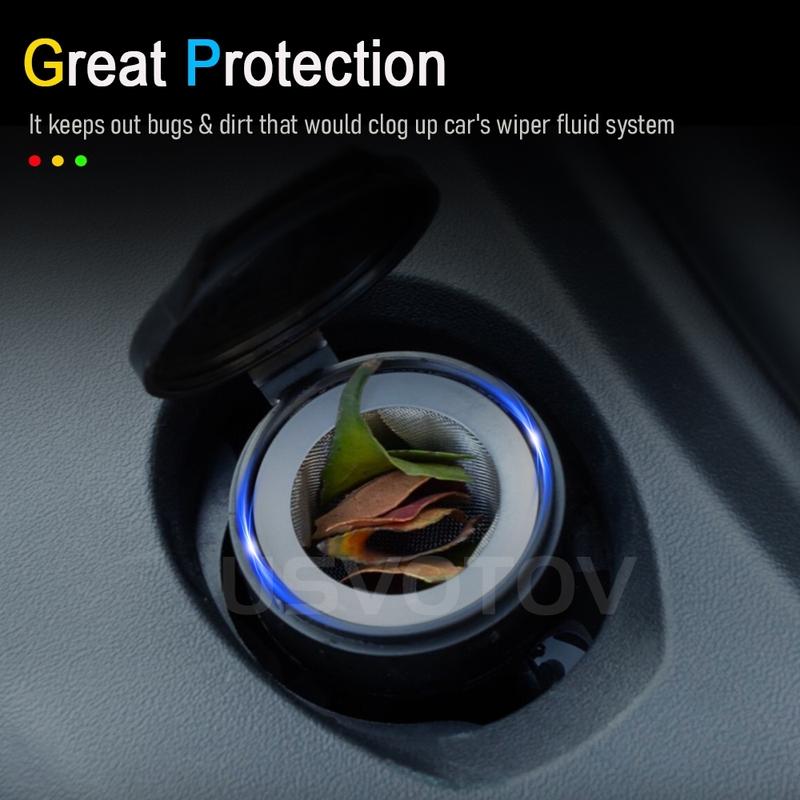 Windshield Washer Fluid Filter For Tesla Model 3 Y S X Juniper Glass Water Filter Screen Mesh Inlet Grill Protective Accessories
