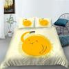 Ensemble de housse de couette, décor de chambre à coucher, taie d'oreiller, dessin animé lever du soleil, ensembles de literie, vêtements de literie
