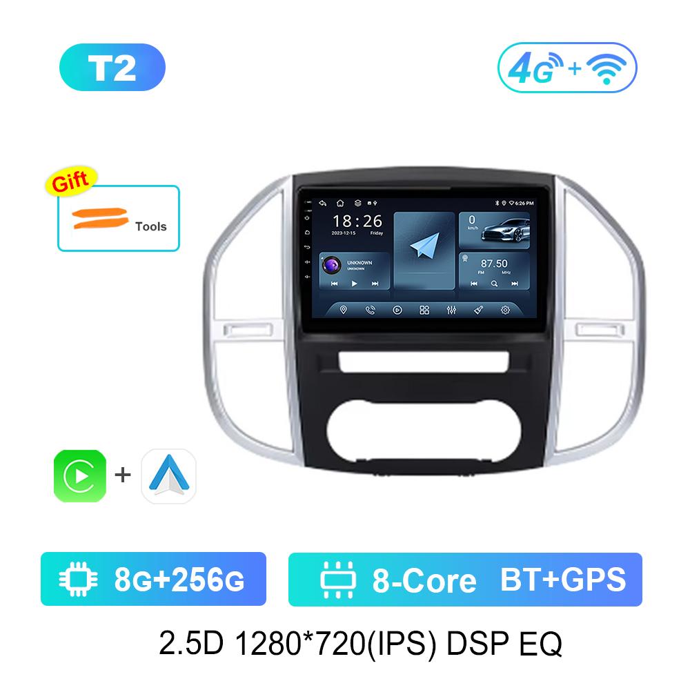 10.1'' Android OS Carplay Car Radio Multimedia Player for Mercedes Benz Vito 3 2014 - 2020 GPS Navi WiFi HD Screen 4G Auto Tools