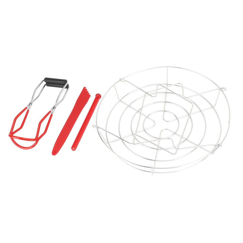 Canning Supplies Starter Kit Stainless Steel Magnetic Lid Lifter Bubble Popper Canning Jar Lifter Can Tongs for