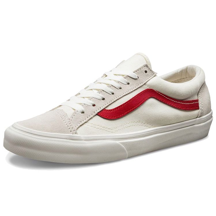 Vans Old Skool Style 36 Marshmallow Unisex Sneakers White Racing-Red VN0A3DZ3OXS