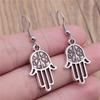 Trendy and Elegant Evil Eye Hand Talisman Amulet Drop Earrings Lucky Graduation Gift for Date Nights