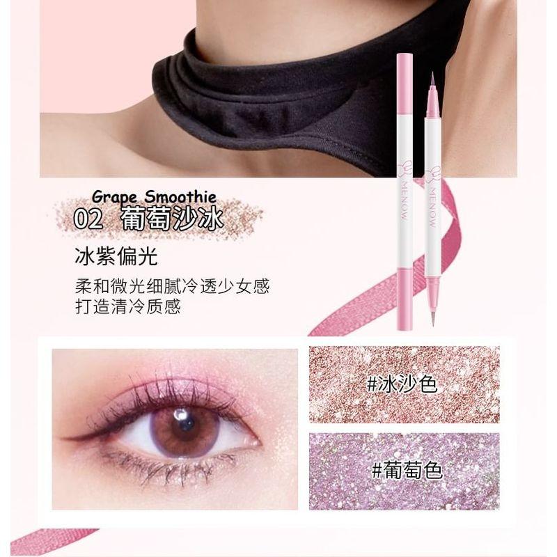 MENOW - Dreamy Dual-Head Shimmer Liquid Eyeliner Pen
