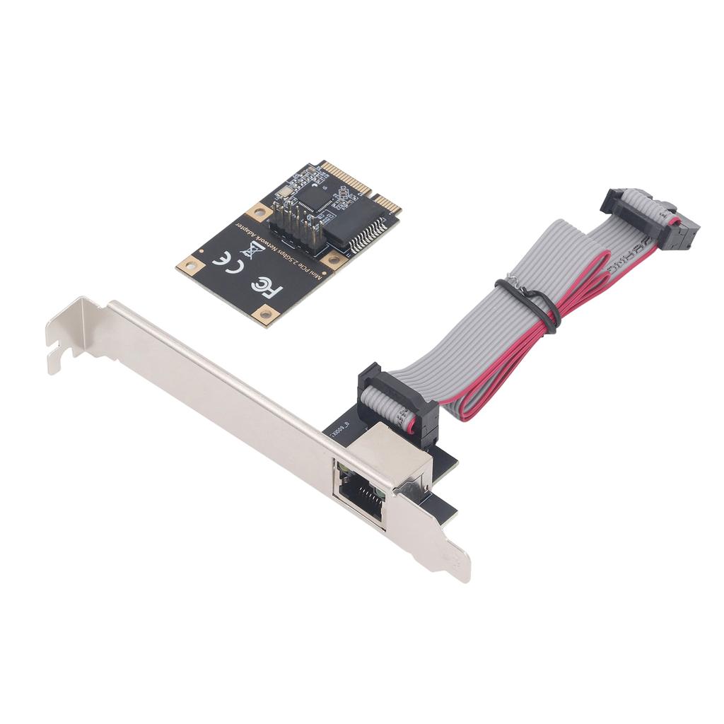 Mini PCIe Network Card Single Port 2.5G Gigabit Ethernet RJ45 Network Adapter Card for Desktop PC