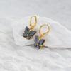 Fashionable Butterfly Trendy Earrings Geometric Design For Women Material Alloy