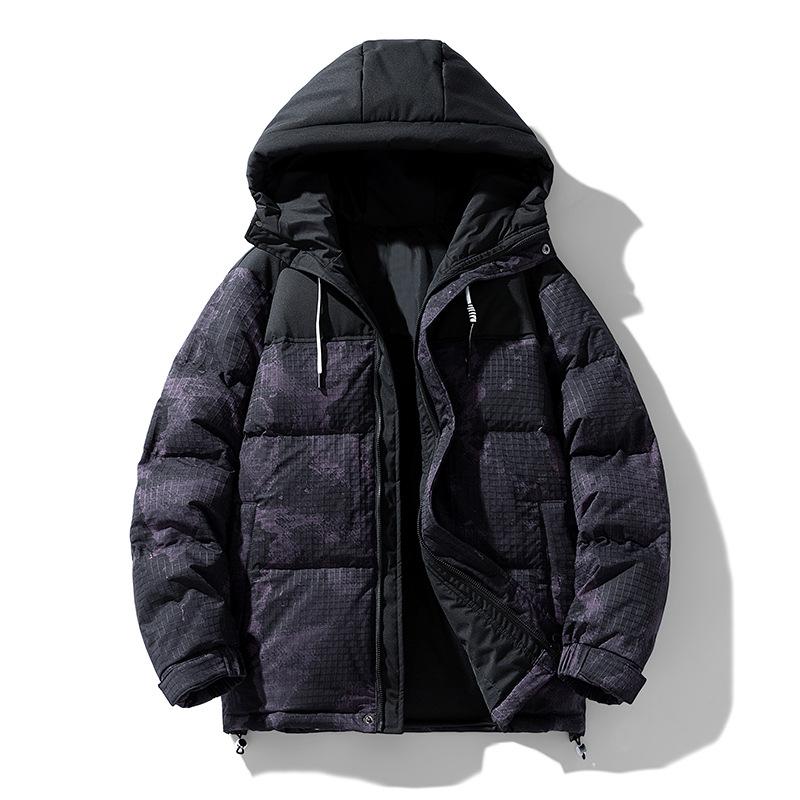 Down jacket men's winter new camouflage fashion trendy brand ruffian handsome warm casual top jacket