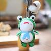 Plush Frog Plush Keyring Stuffed Doll Red Scarf Frog Plush Pendant   School Bag Pendant