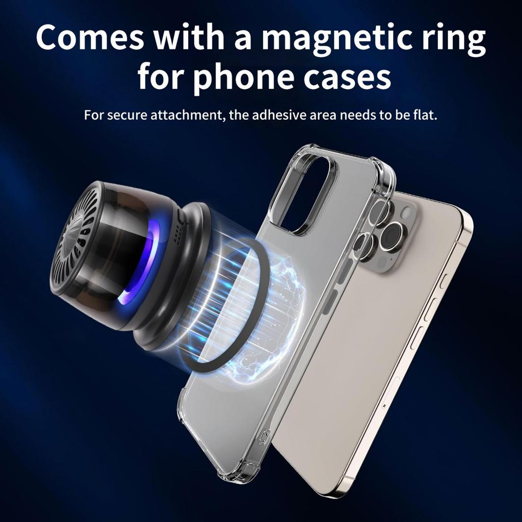 Portable Bluetooth-compatible Speaker LED Lighting Magnetic Speaker Mini Sound Box Phone Holder for Outdoor Travel Party