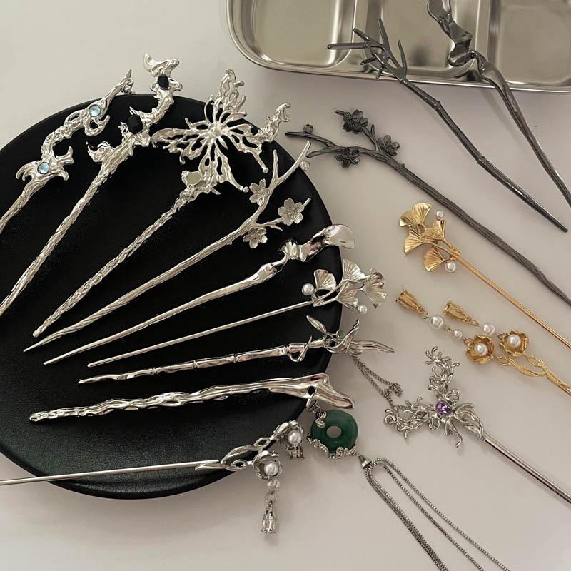 Vintage Chinese Style Hairpin for Updos - Elegant Retro Hair Stick with Tassel for Qipao