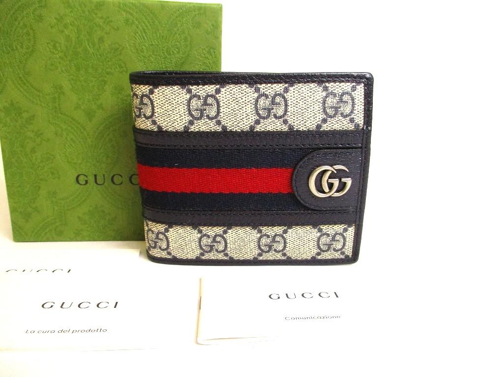 

Автентичний бежевий шкіряний гаманець GUCCI з двома складками Ophidia GG з двома складками №9988 відремонтований