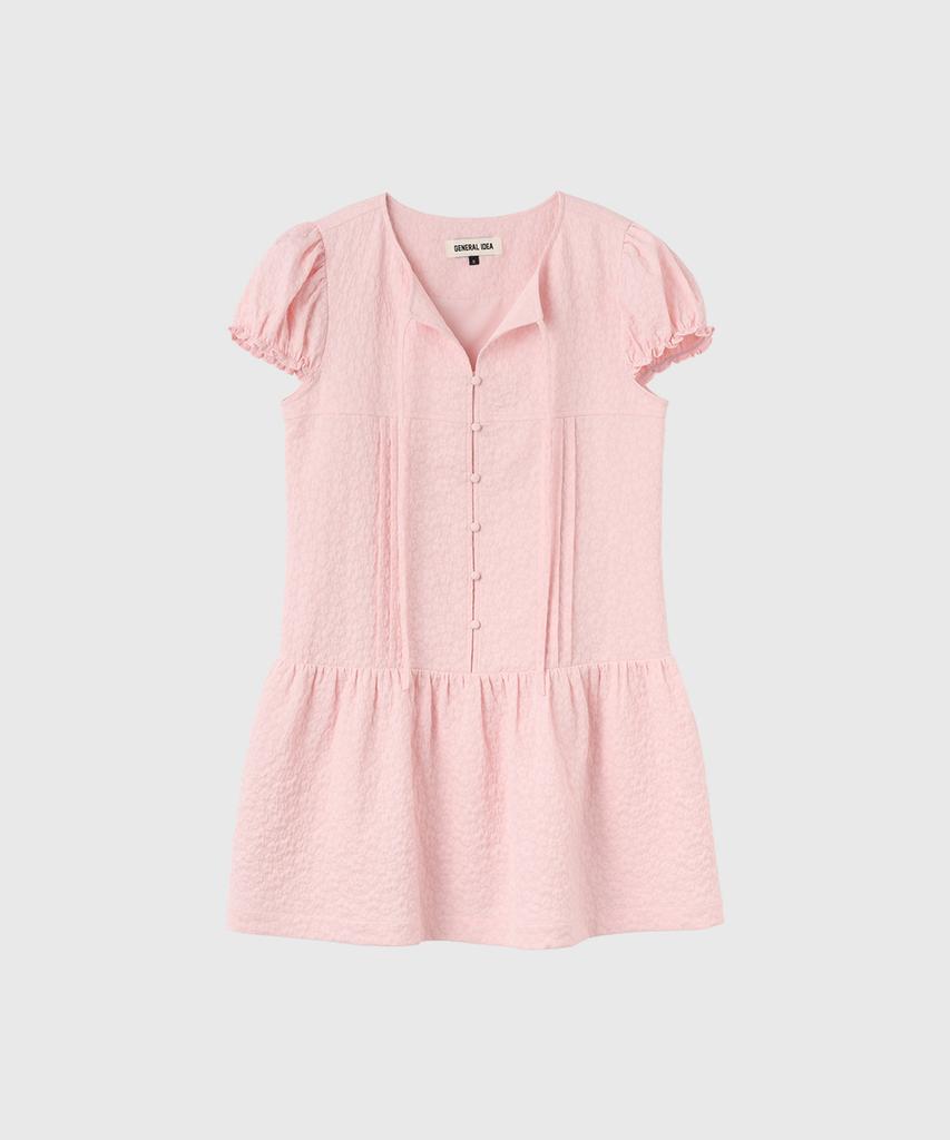 General Idea Floral Cap Sleeve Mini Dress [Pink] / Gf2Lop522