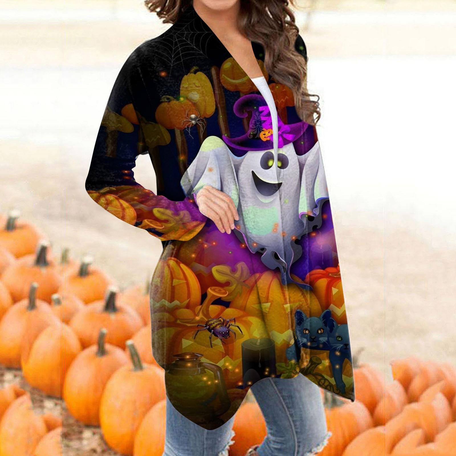 

Женская модная повседневная куртка-кардиган средней длины с цветочным принтом, пальто XXXXL имбирный