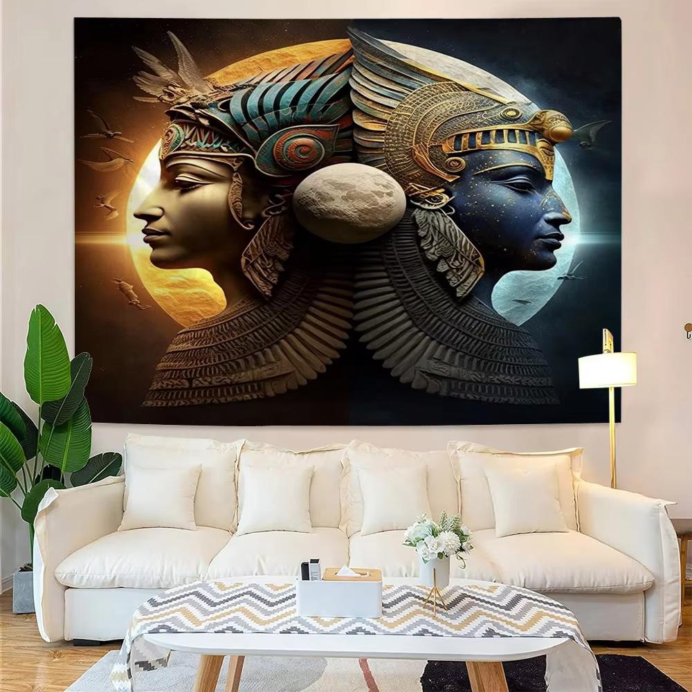 Ancient Egyptian Tapestry Holy Beetle Elephantine Scandinavian Style Living Room Room Decoration