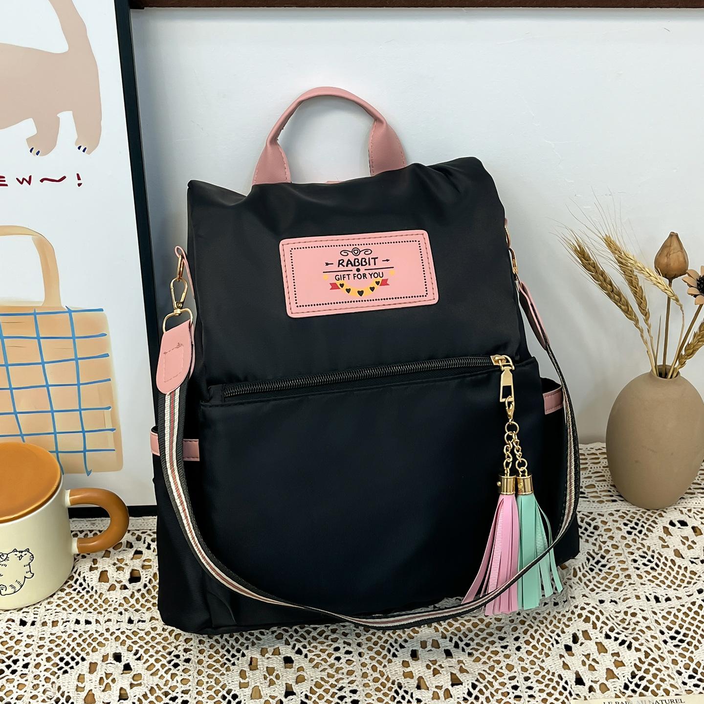 

Backpack New Large Capacity 2025 Stylish Small Fresh Simple Backpack Student School Bag Outdoor Travel Backpack чёрный