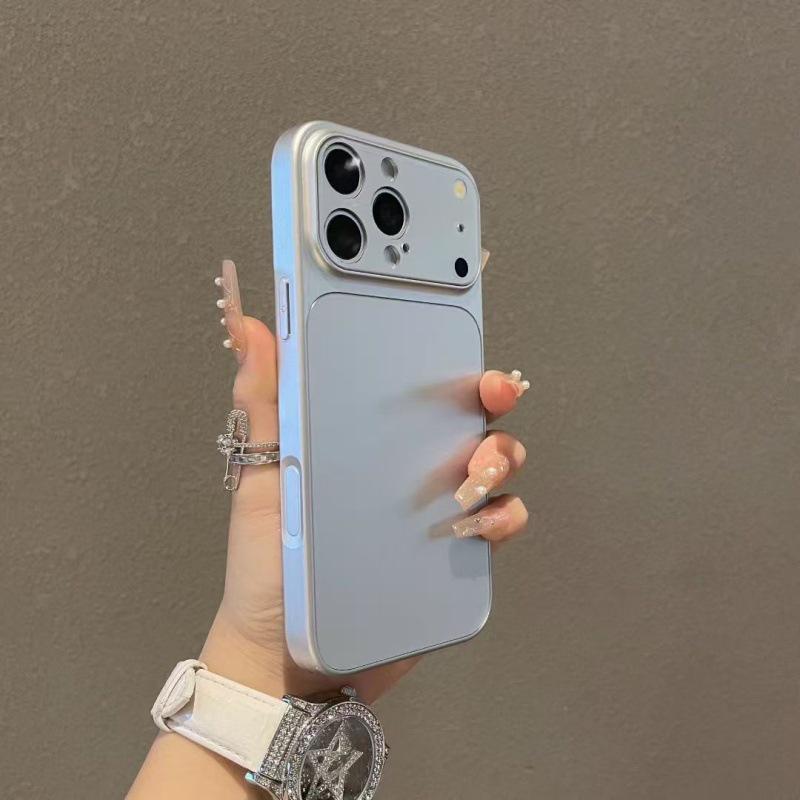 

iPhone 17 Pro Matte Case: Compatible with 17 Large Windows, Skin Feel for 16 Pro & 15 Pro, Fits 14 Pro 14PRO MAX [6.7 inch] серебряный